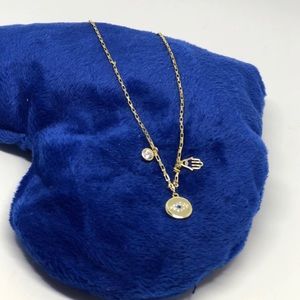 NECKLACE GOLD EYE & HAND